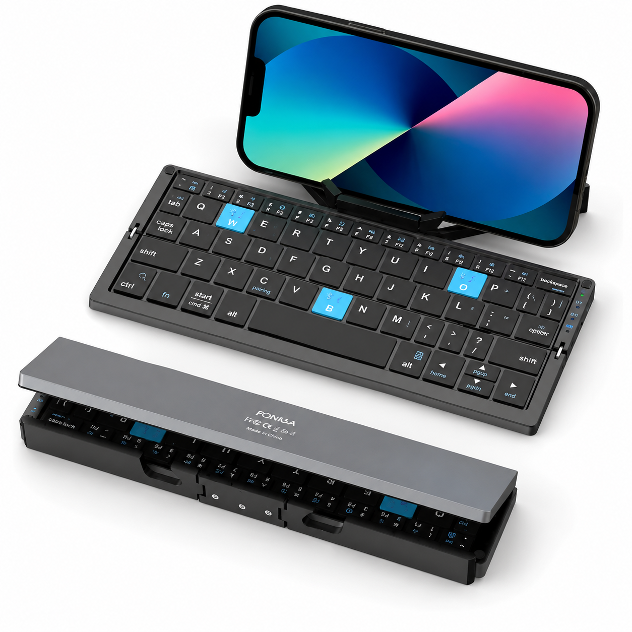 Mini Teclado plegable Bluetooth portátil